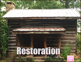 Historic Log Cabin Restoration  Rodanthe, North Carolina